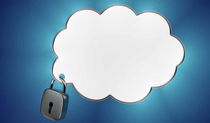 Picture of a padlocked cloud