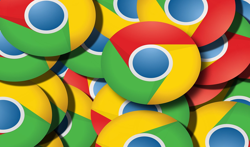 Lots of Google Chrome logos